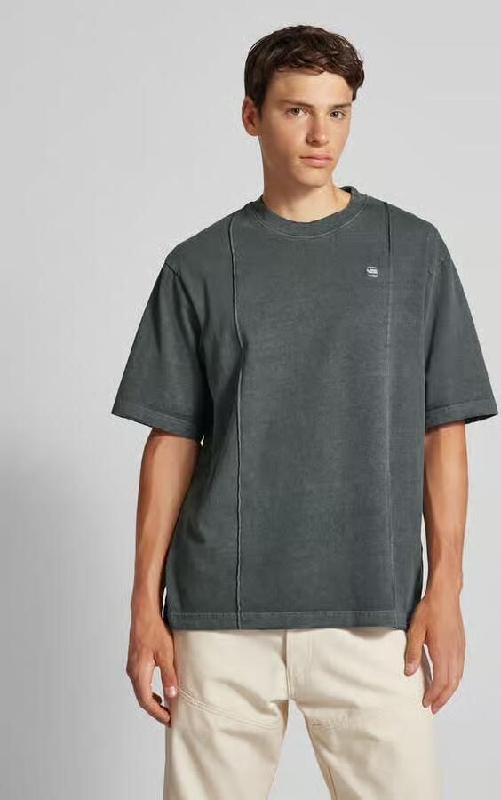 G-Star RAW Overdyed Destroyed Boxy T-Shirt Grijs Heren - Foto 4