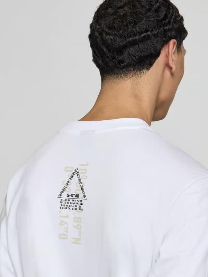 G-Star RAW Layered Back Graphic T-Shirt Wit Heren - Foto 2
