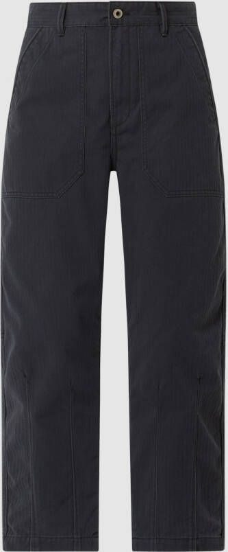 G-Star G Star RAW 7 8 jeans 3D Ultra High Fatigue Pants van duurzame garens visgraatweefsel met een fijne streepstructuur