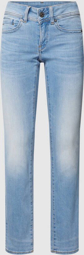 G-Star RAW Straight jeans Midge 5-pocketsmodel met markante stiknaden