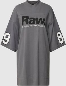 G-Star RAW V-Hals T-Shirt 5XL RAW. Tight Mock Grijs Dames