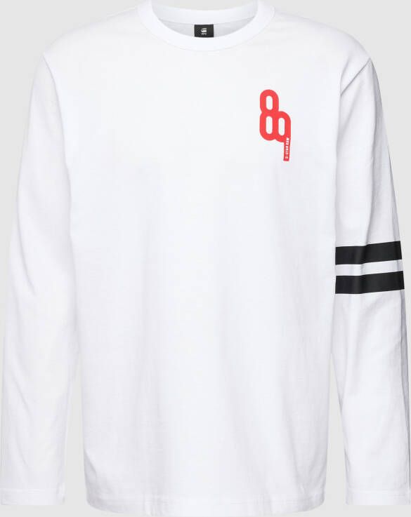 G-Star Raw Shirt met lange mouwen en geribde ronde hals