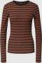 G-Star RAW Shirt met lange mouwen Long sleeve Slim rib 2.0 stripe l\s - Thumbnail 1