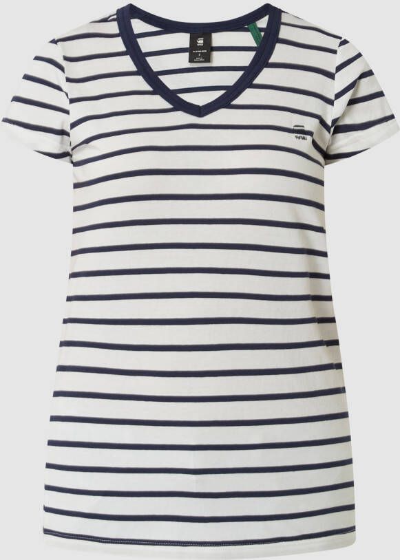 G-Star Raw Slim fit T-shirt met streepmotief model 'Eyben'