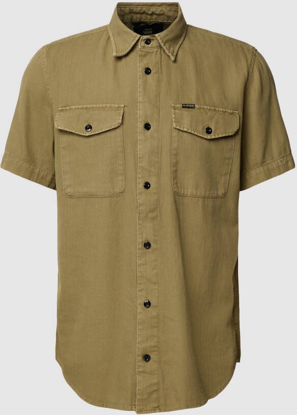 G-Star Raw Slim fit vrijetijdsoverhemd van katoen model 'Marine'
