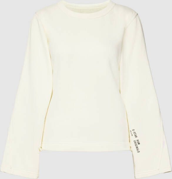 G-Star Raw Sweatshirt met labelprint model 'Adjustable'