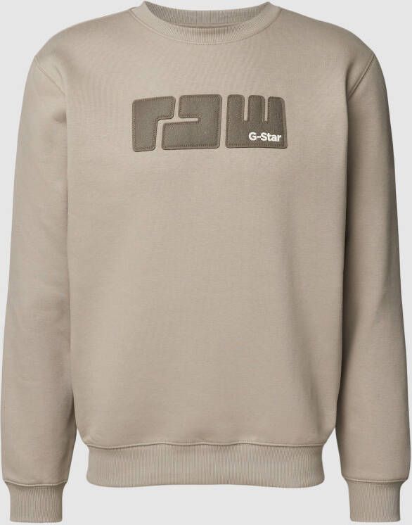 G-Star Raw Sweatshirt met labelstitching model 'RAW'