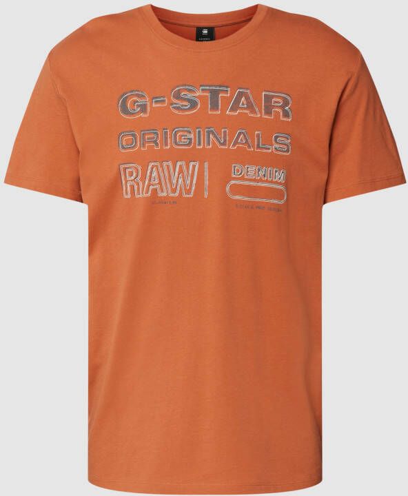 G-Star RAW Originals Stamp T-Shirt Bruin Heren