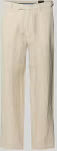 G1920 regular fit linnen broek met Franse steekzakken