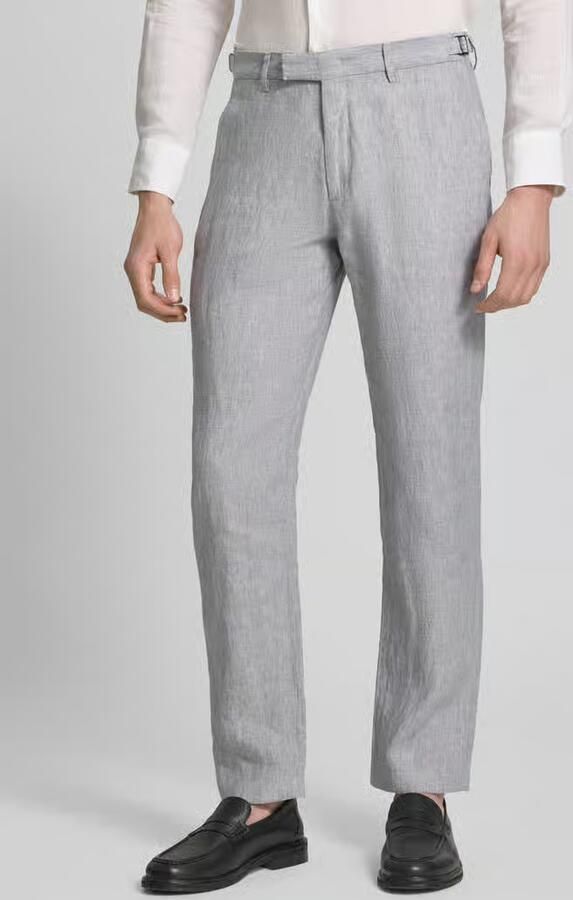 G1920 regular fit linnen broek met Franse steekzakken - Foto 3