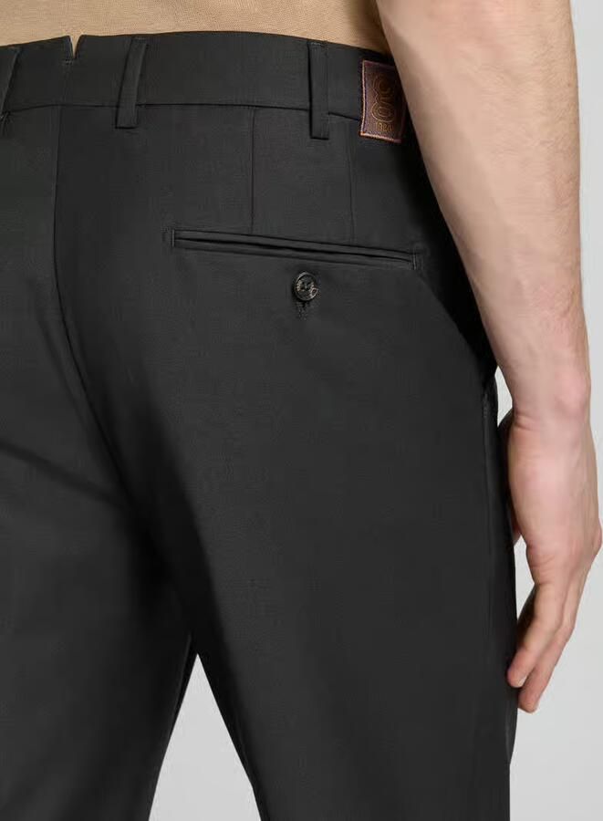 G1920 slim fit stoffen broek met wol