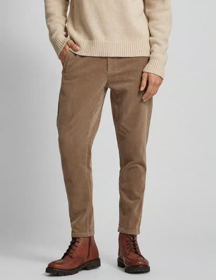 GABBA Regular fit corduroy broek met knoopsluiting model 'MONZA' - Foto 2