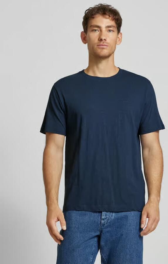 GABBA T-shirt met geribde ronde hals - Foto 2