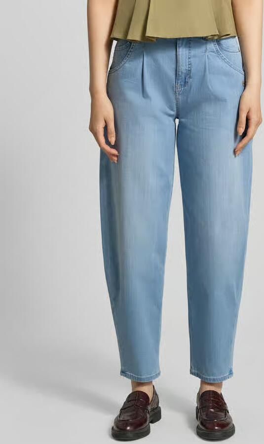 GANG barrel fit jeans met labeldetail model 'Carlotta' - Foto 3