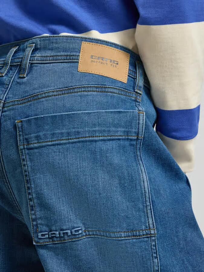 GANG Barrel fit jeans met labeldetail model 'Sina'