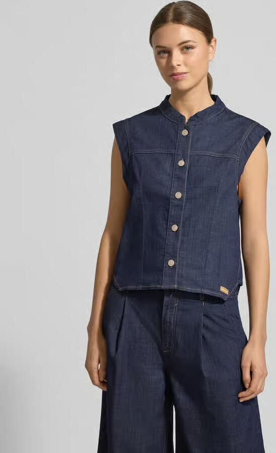 GANG Bodywarmer met Opstaande kraag en Knoopsluiting Model 'Lara' - Foto 3