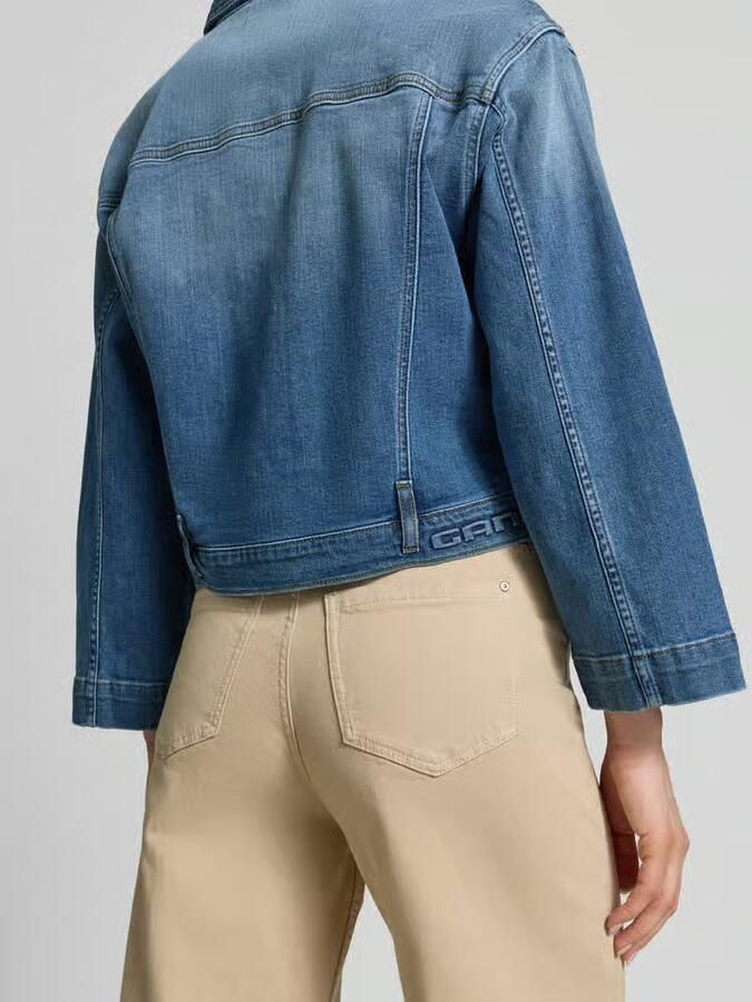 GANG jeansjack in used-look met labeldetail model 'Tina'