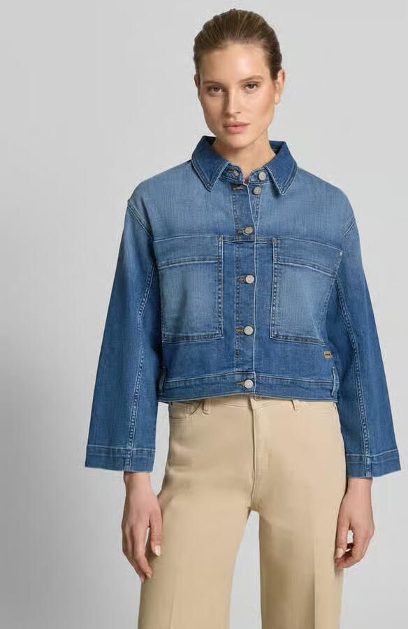 GANG jeansjack in used-look met labeldetail model 'Tina' - Foto 2
