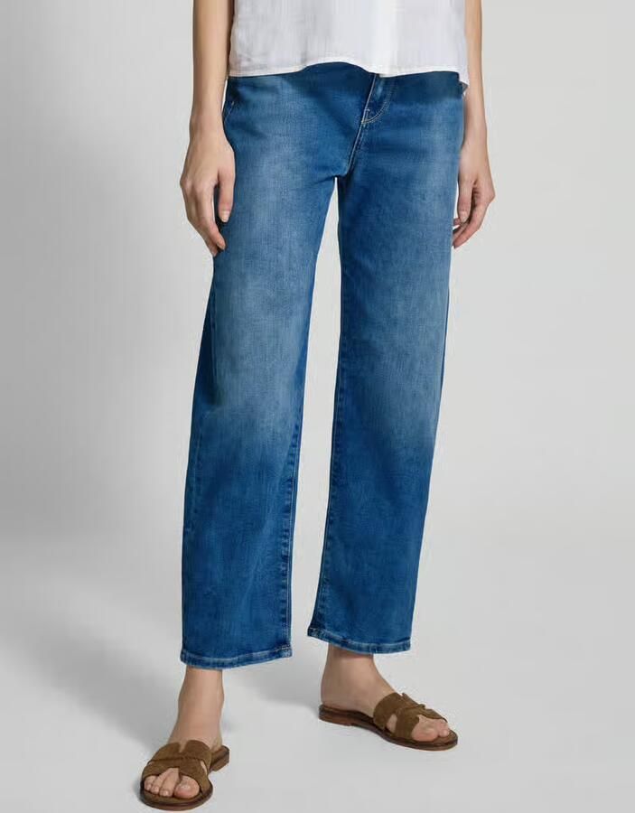 Gang Korte jeans in used-look met labeldetail - Foto 2