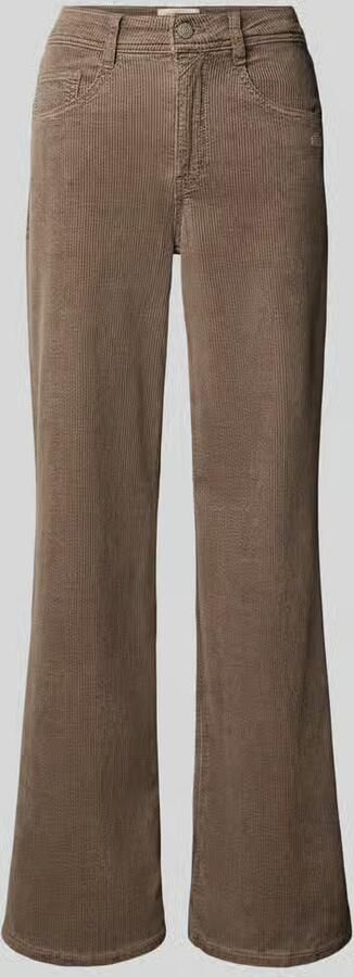 Gang Wide fit corduroy broek met labeldetail model 'AMELIE WIDE'
