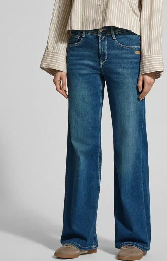 GANG Wide fit Jeans met labeldetail Model 'AMELIE' - Foto 3
