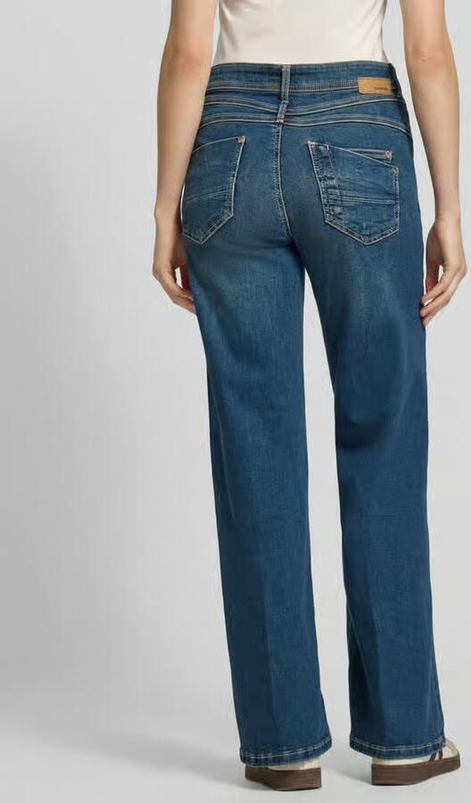 Gang Wide fit jeans met labelpatch model 'AMELIE WIDE'