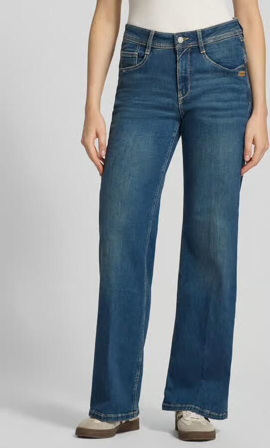 Gang Wide fit jeans met labelpatch model 'AMELIE WIDE' - Foto 2