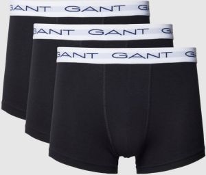 Gant Boxershort met elastische band met logo in een set van 3 stuks