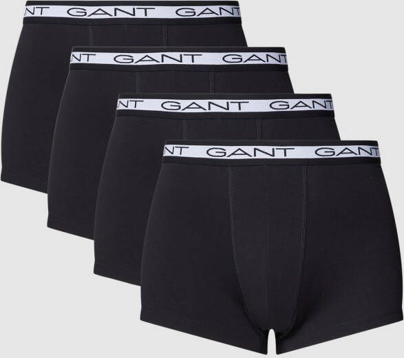 Gant Boxershort met elastische band met logo in een set van 5 stuks model 'Basic Trunk'