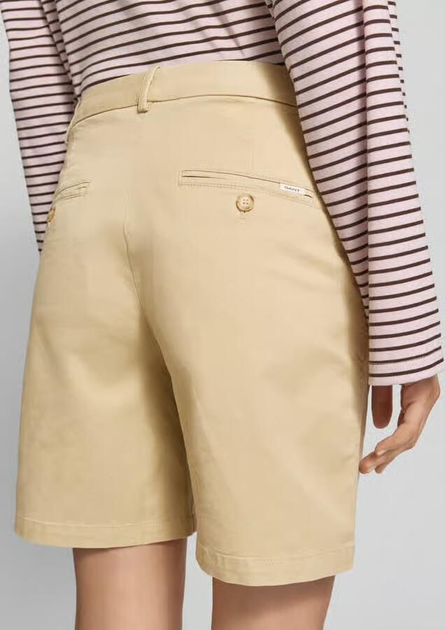 Gant regular fit linnen blouse met labelstitching