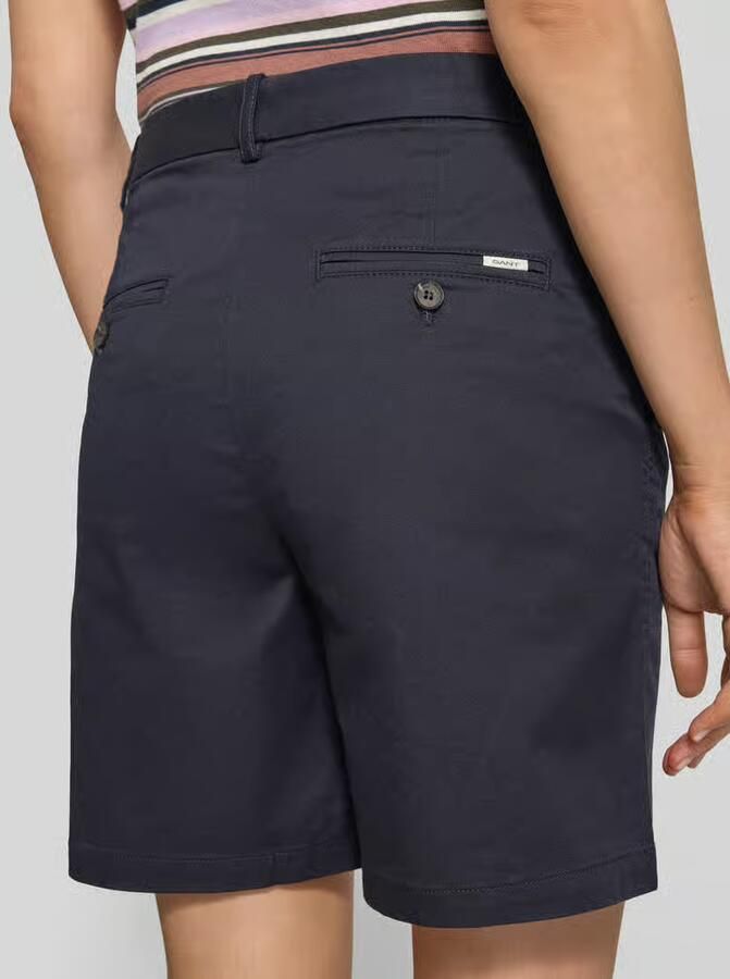 Gant regular fit linnen blouse met labelstitching