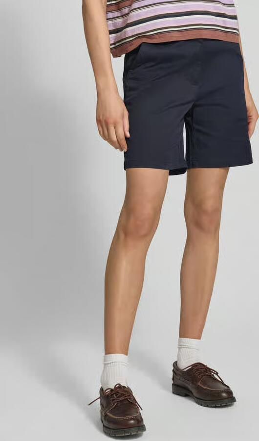 Gant regular fit linnen blouse met labelstitching - Foto 5