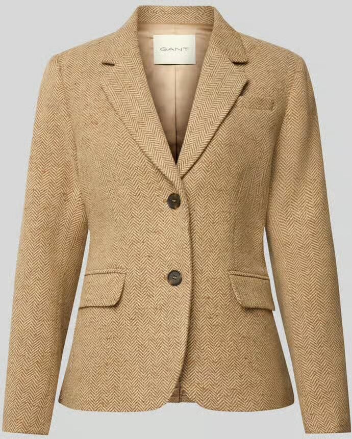 Gant Blazer met klepzakken en reverskraag