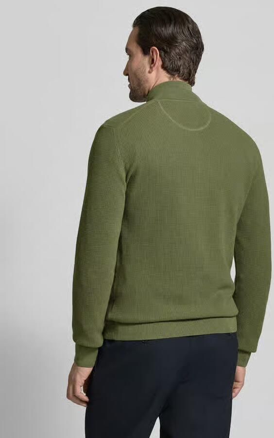 Gant Cardigan met tweewegritssluiting en labelstitching
