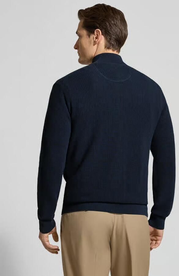 Gant Cardigan met tweewegritssluiting en labelstitching - Foto 3
