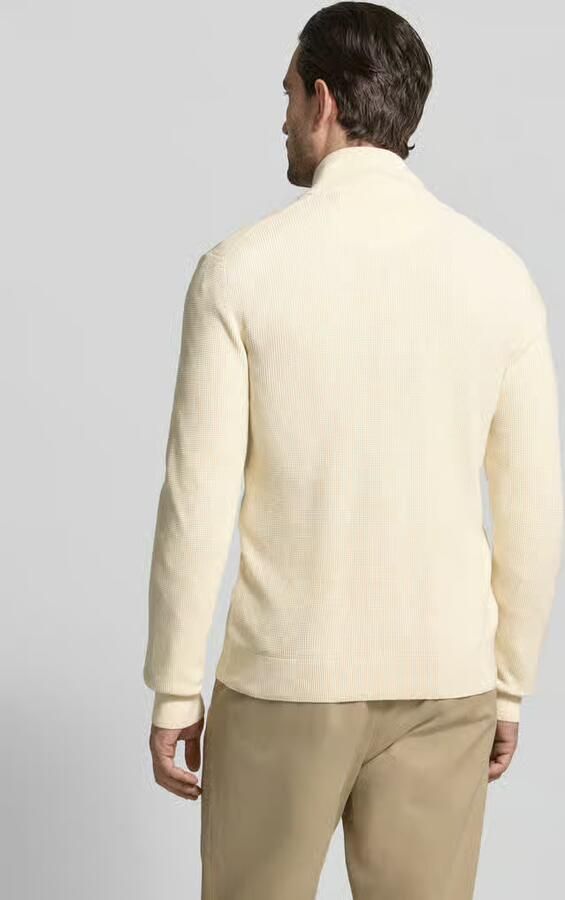 Gant Cardigan met tweewegritssluiting en labelstitching
