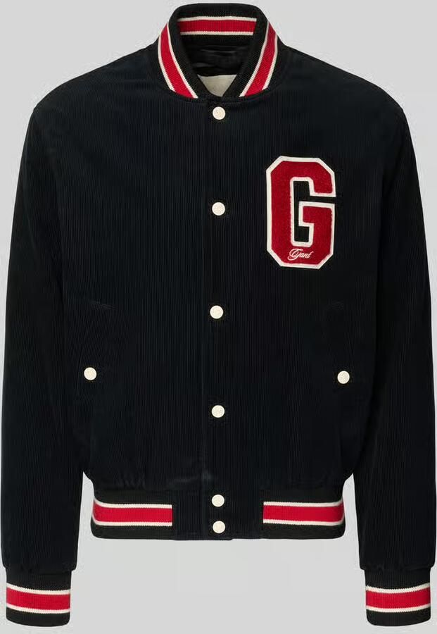 Gant Collegejack van corduroy met labeldetail