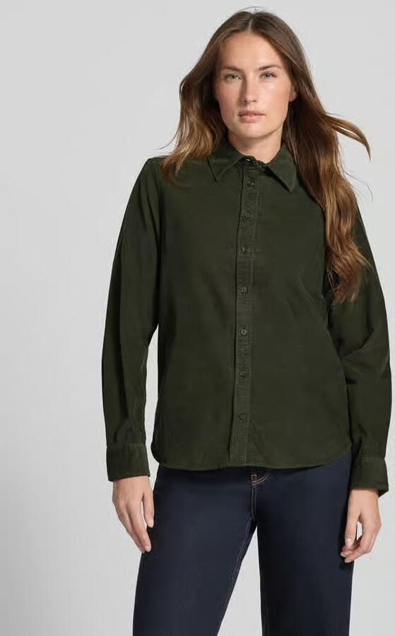 Gant Corduroy blouse met knoopsluiting - Foto 2