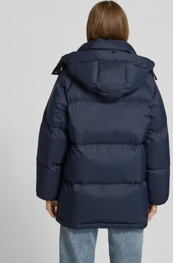 Gant Gewatteerd jack met capuchon en steekzakken