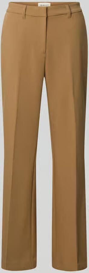 Gant Flared stoffen broek met persplooien