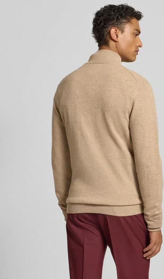 Gant Bruine lamswollen vest met rits Brown Heren - Foto 2