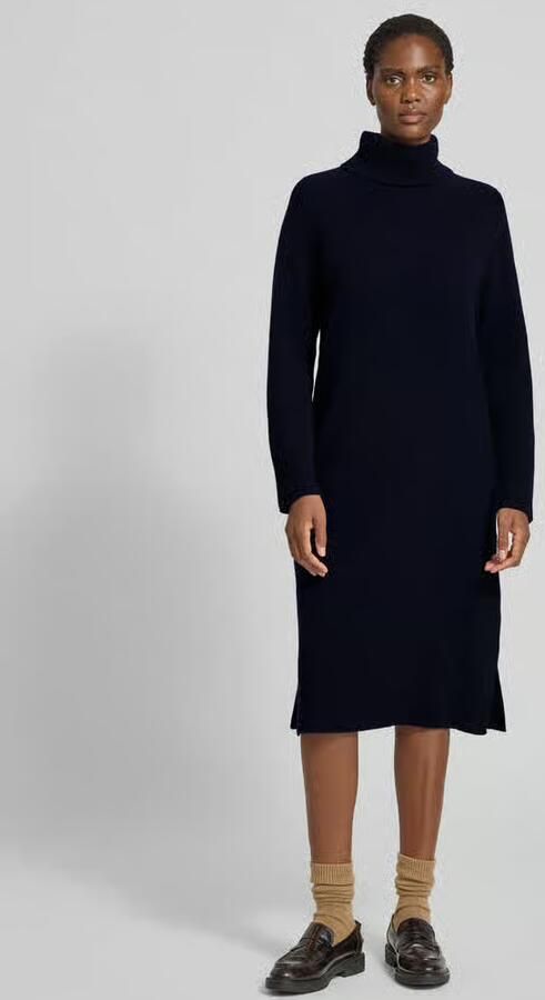 Gant Gebreid jurk met kasjmier en col