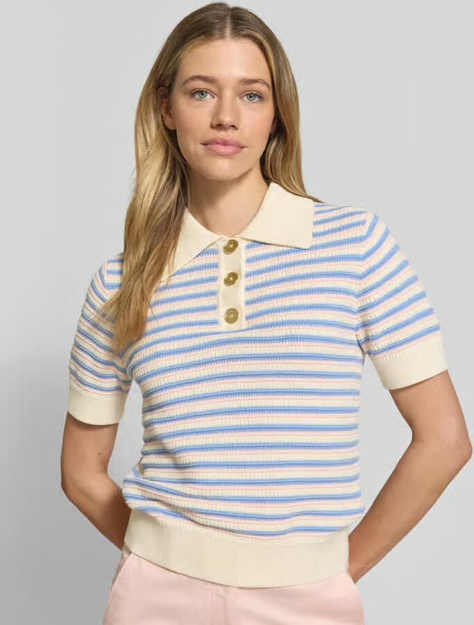 Gant Relaxed fit blouse met verborgen knoopsluiting en 3 4-mouw - Foto 2