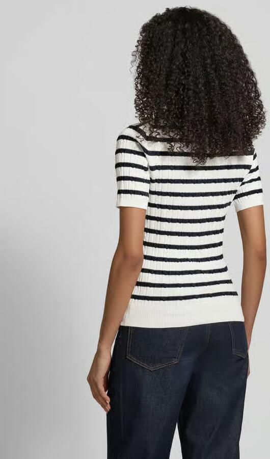 Gant Gebreid shirt met Ronde hals en Labelstitching - Foto 2