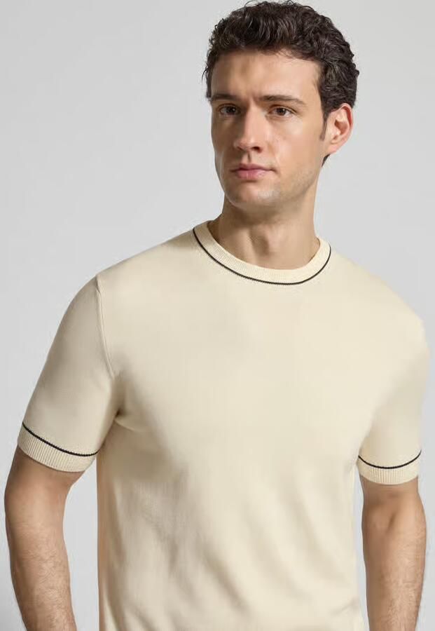 Gant gebreid shirt met ronde hals