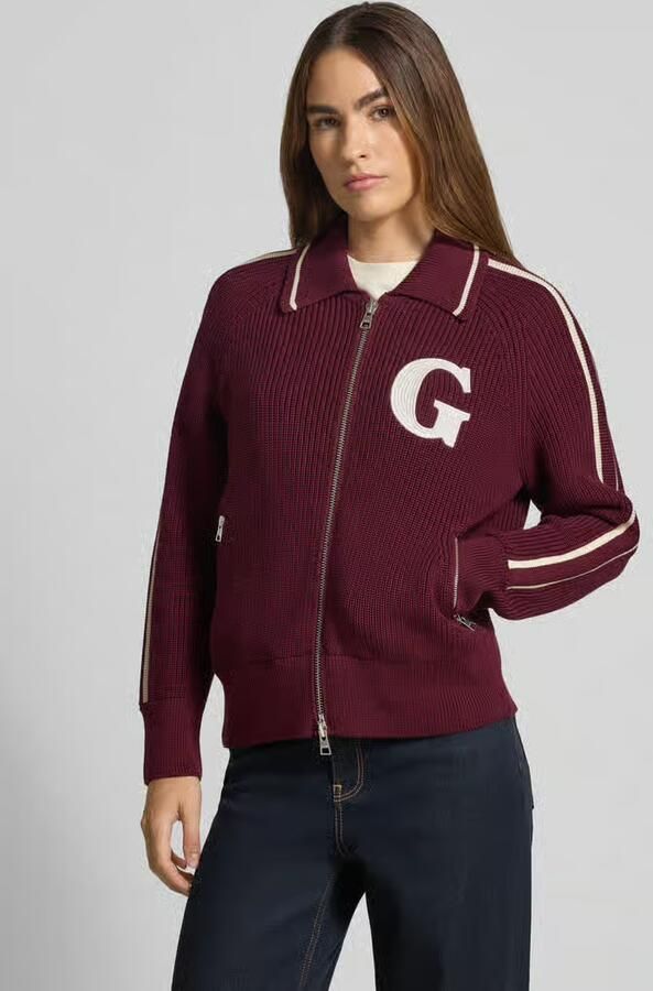 Gant Gebreid vest met labelstitching - Foto 2