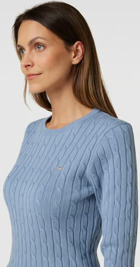 Gant Gebreide pullover met kabelpatroon - Foto 2