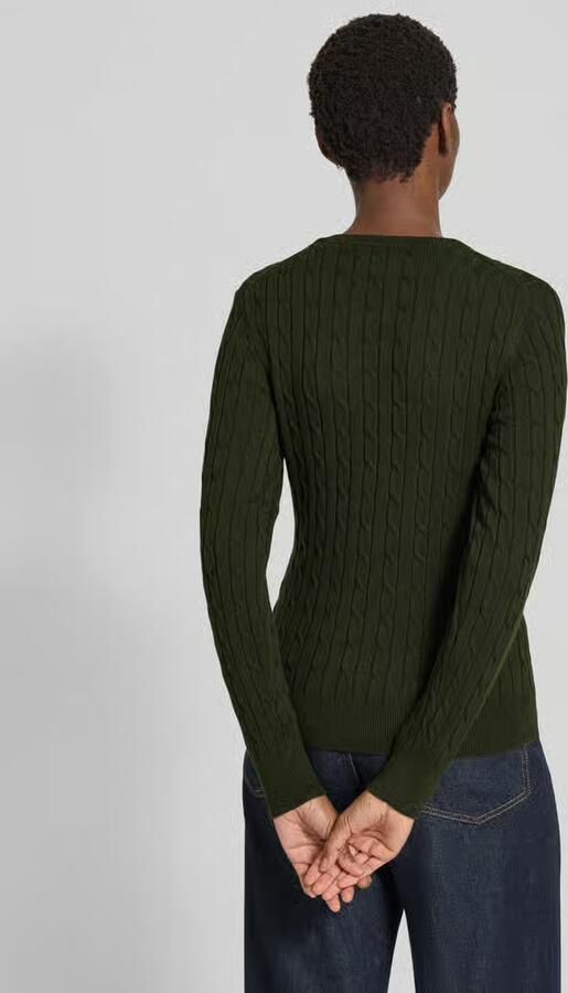 Gant Gebreide pullover met kabelpatroon