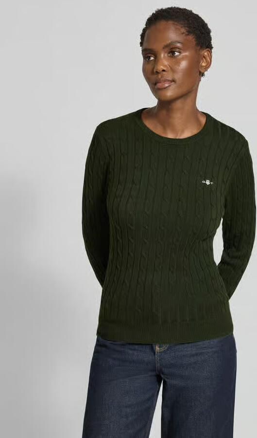 Gant Gebreide pullover met kabelpatroon - Foto 2