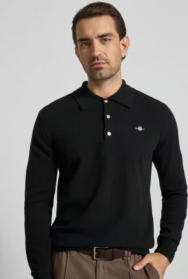 Gant Gebreide pullover met kentkraag - Foto 2